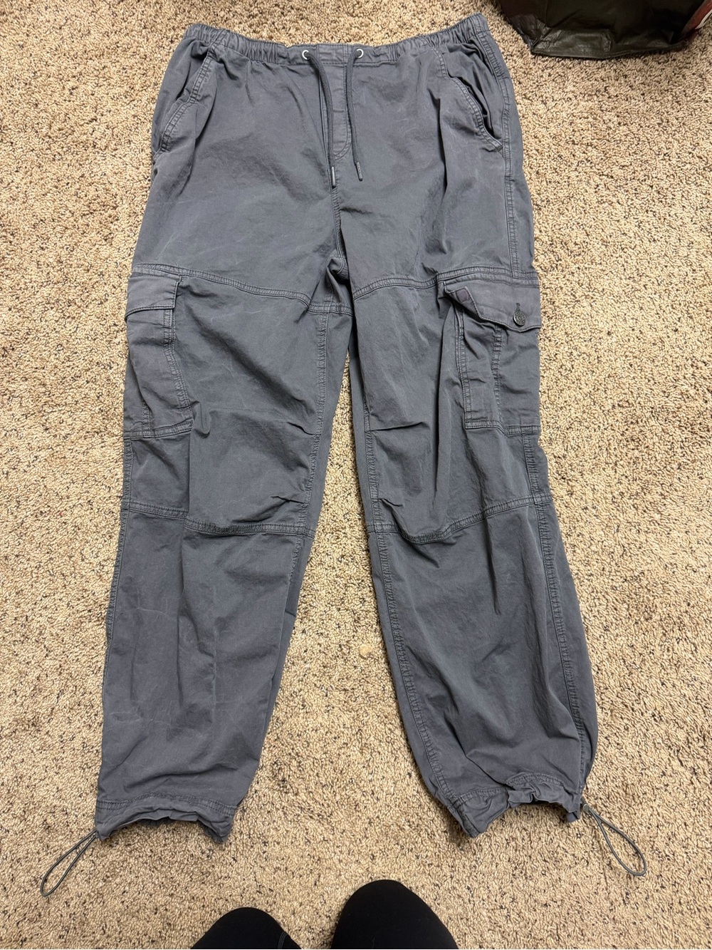 Garage Women's Slate Cargo Pants with Drawstring Hems